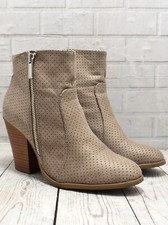 Womens Just Fab Taupe Zip Fastening High Heel Ankle Boots UK 5.5 EUR 38 US 7.5