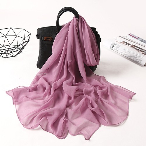 Women long soft chiffon scarf - long,