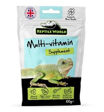 Reptile World Multi Vitamin with D3 - Tortoise, Bearded Dragon,  Supplement