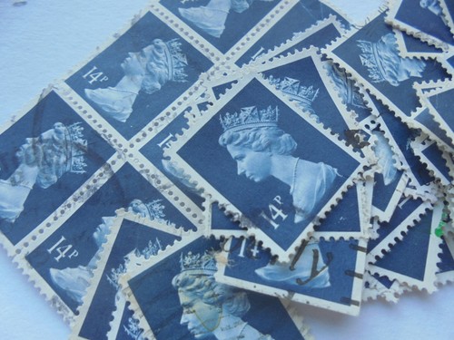 200 stamps deep blue - x,