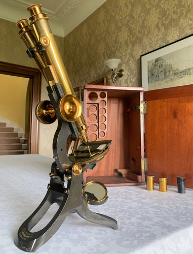 Antique wenham binocular brass - antique,