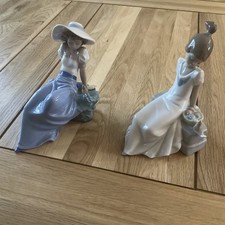 Two Lladro NAO Figurines Girls
