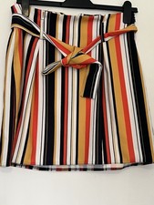 Select Striped Belted Skirt