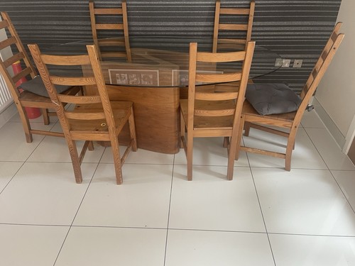 Dining table set - set, used