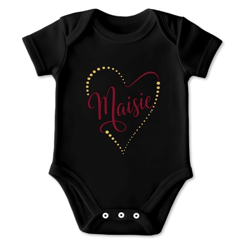 Personalised dotted heart - personalised,