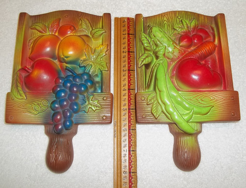 Vintage pair chalkware - vintage,