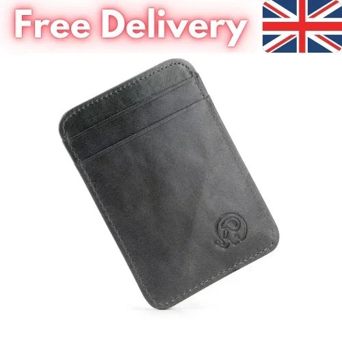 Unisex slim leather wallet - slim,