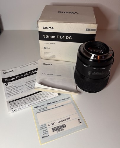 Sigma 35mm hsm - f1.4,