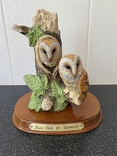 Barn Owls Figurine The