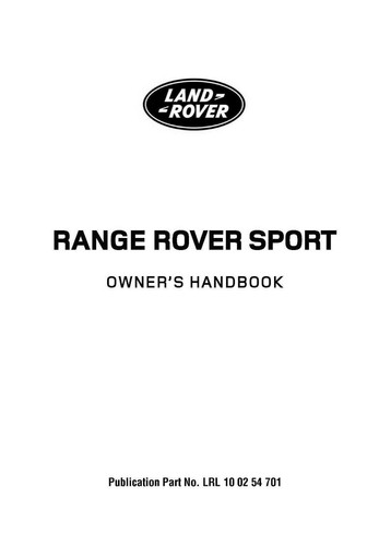 Range rover sport l320 - range,