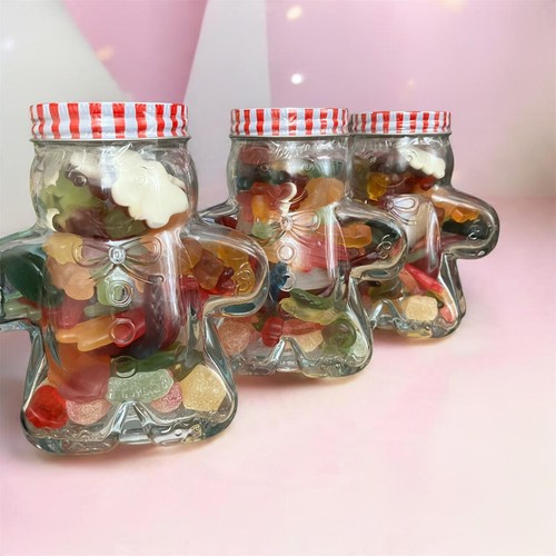 Clear glass ginger - bread, man