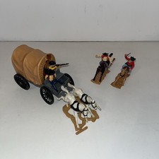 Vintage Timpo Wild West Mexican Wagon & Cowboy attackers 👀 LOOK