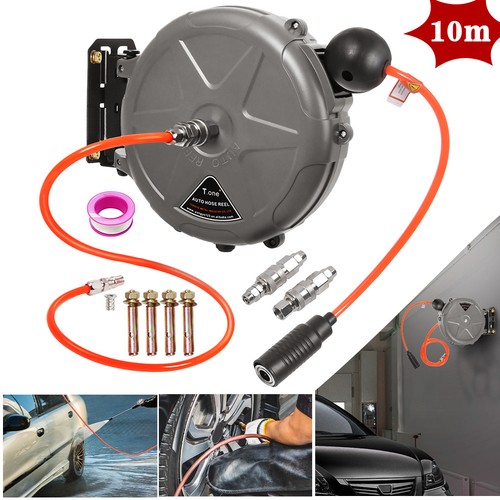 Retractable air hose reel 10m - air,