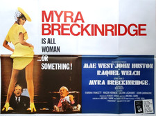 MYRA BRECKINRIDGE - VINTAGE ORIGINAL 1970 UK QUAD POSTER 30"x40" - RAQUEL WELCH