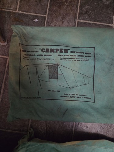 Vintage boy scout tent - scout, canvas