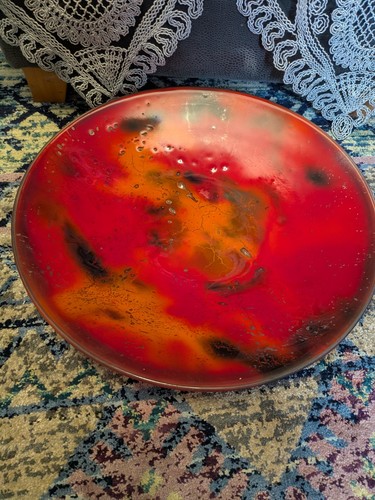 Vintage art glass - vintage, charger