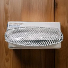 30cm 1pc Oval Glass Serving