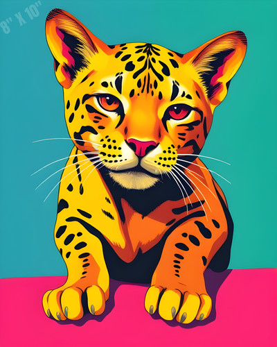 Puma pop art 8x10 - puma,