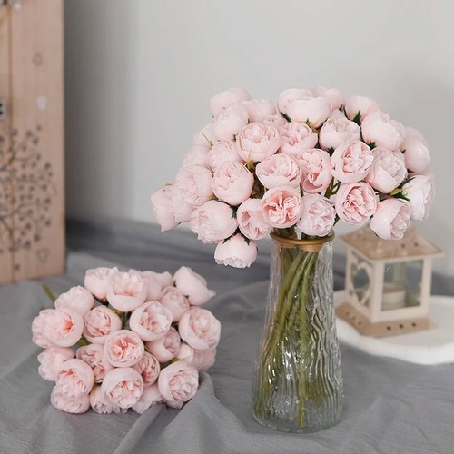 27heads pink roses peony - 27heads,
