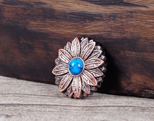 10pc 30mm flower concho - flower,