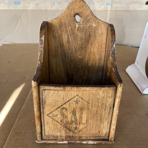 Antique wooden salt - antique,