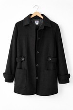 GAP Black Wool Blend Coat –