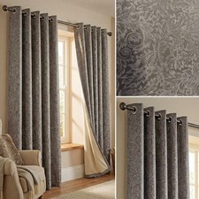 Charcoal Grey Damask Floral