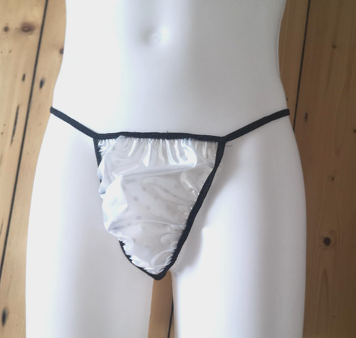 Pvc thong mens plastic panties - thong,