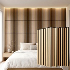 Acoustic Wall Panels 4 Pc Wood