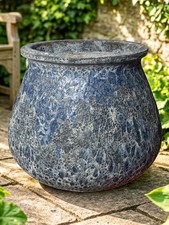 Santorini blue texture planter - texture,