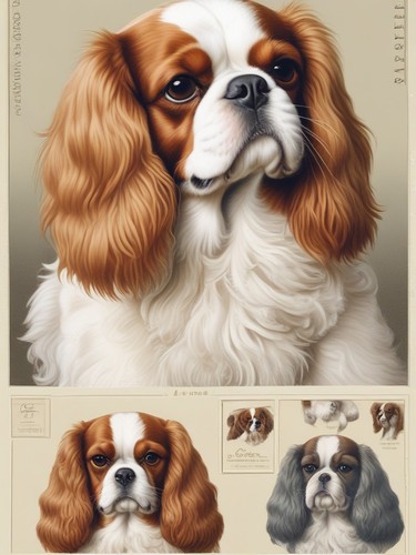 Cavalier king charles vintage - cavalier,