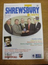 07/11/1998 Shrewsbury Town v Brentford  . Thanks for viewing this item, purchase