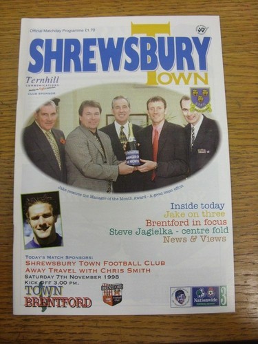 1998 shrewsbury town v - shrewsbury,