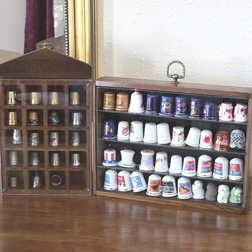 Vntg lot thimbles - lot, novelty