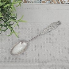 Antique Sterling Silver Souvenir Spoon Montreal Québec Canada Birks Twirl Handle