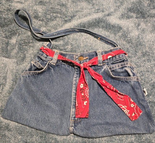 Uncycled denim shorts purse - uncycled,