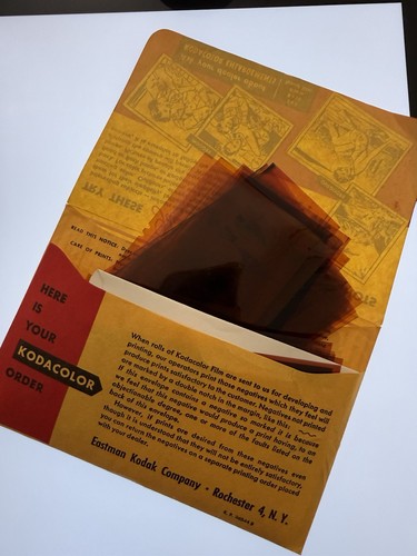 Vintage color photo negatives - photo,