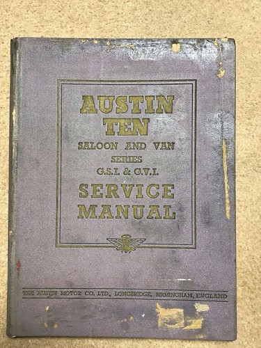 Austin ten saloon and van - austin,