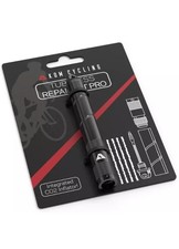KOM Pro Tubeless Road MTB Tyre Repair Tool - C02 Inflator & Valve Core Remover