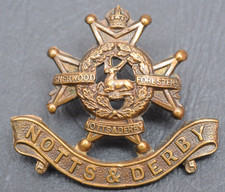 Notts & Derby ~ Sherwood Foresters ~ Cap Badge ~ Officers