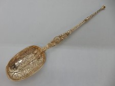 Edward VII Solid Silver CORONATION Royal ANOINTING Dessert SPOON Lon 1901 17cm