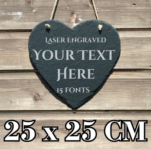 Personalised heart slate - personalised,