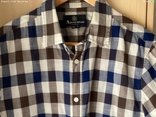 Aquascutum check short sleeve - short,