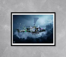 Lynx Helicopter print -