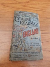 Bacon's Cycling and Road Map of ENGLAND  sheet 4  Cloth