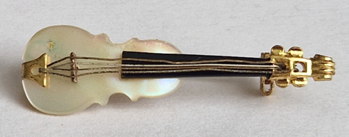 Vintage mother pearl violin - pearl,