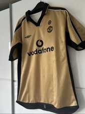Manchester United Shirt Small reversible Kit 2001 authentic RARE