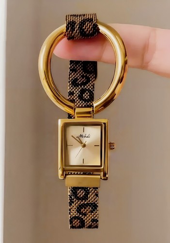 Solid 18ct gold plated leopard - solid,