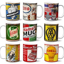 Oil Can Mug Garage Tools Retro
