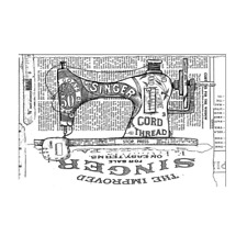 Crafty Individuals. Stamp Sets. Unmounted red rubber - Sewing machine